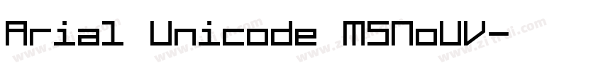 Arial Unicode MSNoUV字体转换